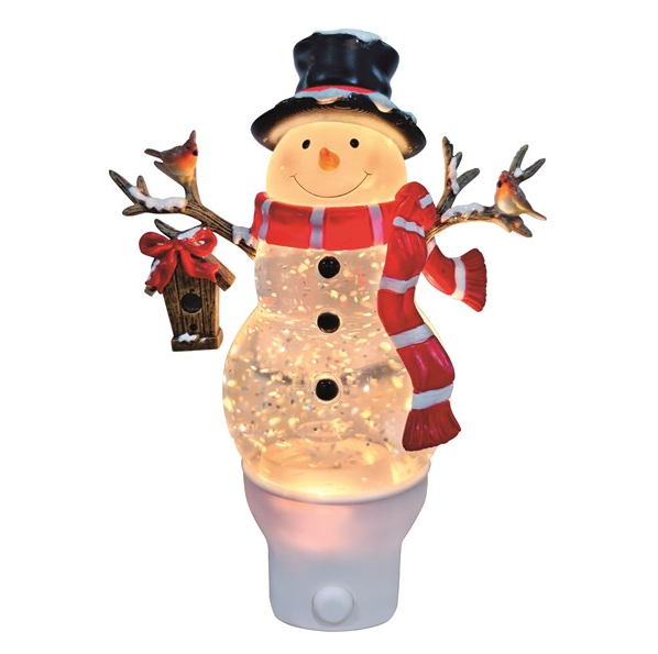 Snowman Night Light Spinner