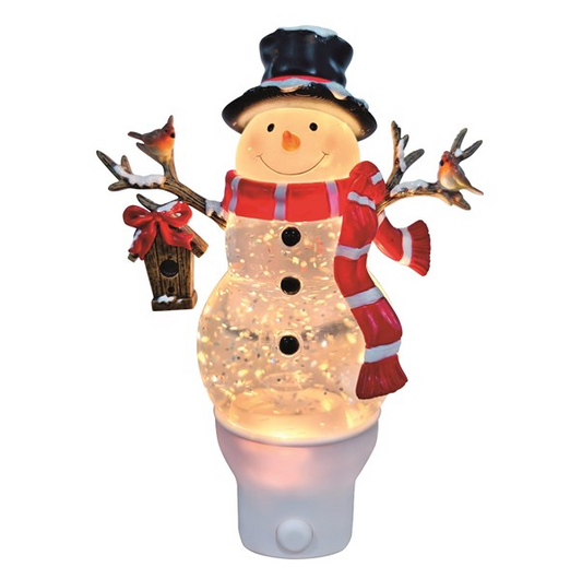 Snowman Night Light Spinner