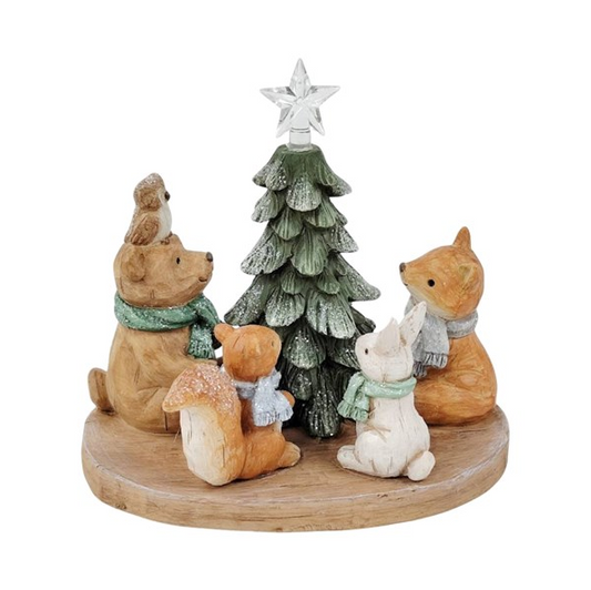 LED Woodland Animal Tree Decoration