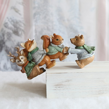 Woodland Playtime Animal Decoration