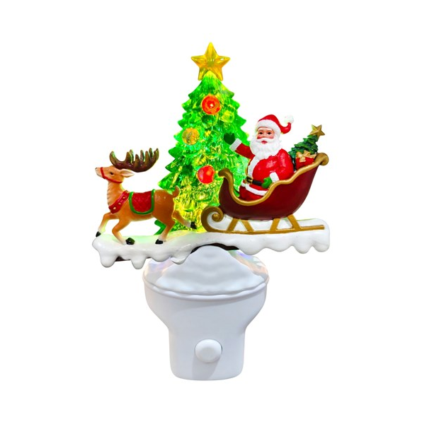 Santa Christmas Tree Night Light