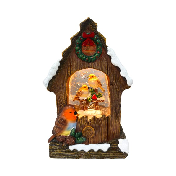 Robin Bird House Spinner - 16.5cm