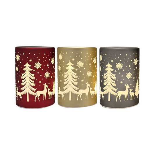 LED Christmas Column 13cm - 3 Colours Available