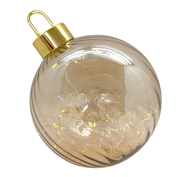 LED Gold Bauble Decoration 30cm