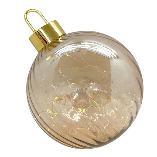 LED Gold Bauble Decoration 30cm
