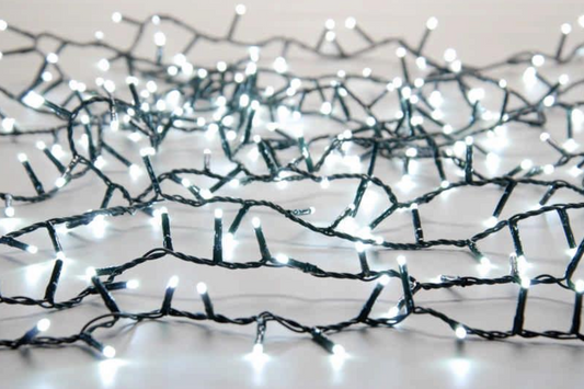 Festive 2000 LED Compact Christmas Tree String Lights - White