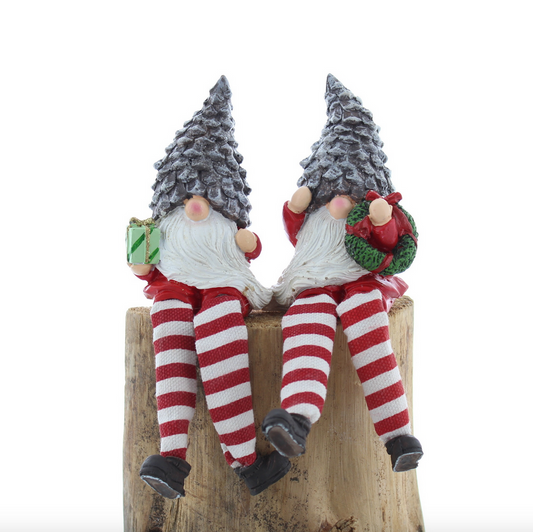 Festive Shelf Sitter Pine Cone Hat 18cm Christmas Gonk