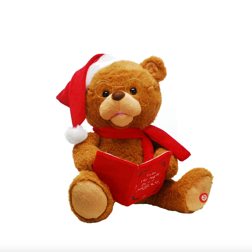 Story Telling Christmas Teddy Bear