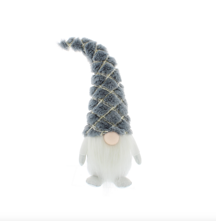 37cm Standing Fabric Blue & White Gonk