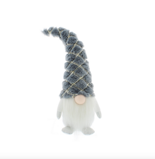 37cm Standing Fabric Blue & White Gonk