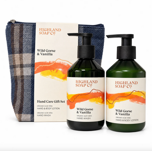 Wild Gorse & Vanilla Hand Care Gift Set In Tartan Gift Bag