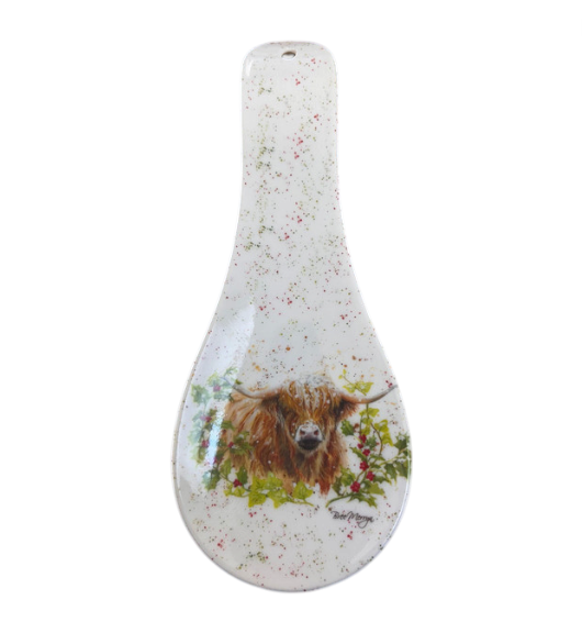 Christmas Highland Cow Spoon Rest