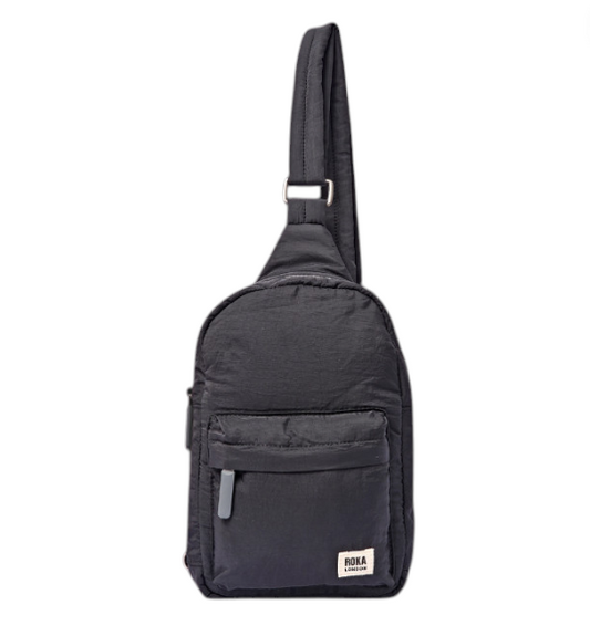 Roka Puffy Black Willesden Sling Bag