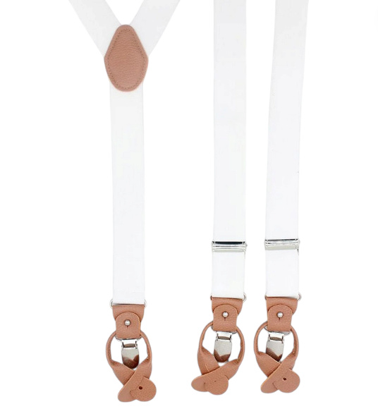 White Y Shaped Braces