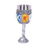 Scottish "Goblet Of The Brave" Thistle Saltire Lion Rampant Shield Drinking Vessel