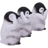 Three Wise Penguins - Hear No, Speak No, See No Evil Figurines