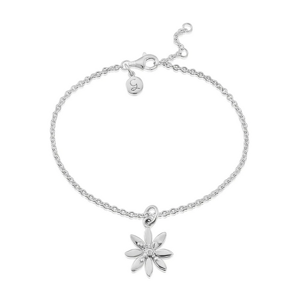 Stunning Scottish Allium Flower Sterling Silver Bracelet Bangle