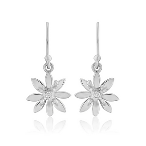 Stunning Scottish Allium Flower Sterling Silver Small Dangle Drop Earrings