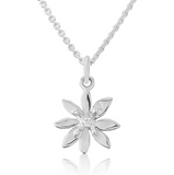 Stunning Scottish Allium Flower Sterling Silver Small Necklace Pendant