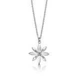 Stunning Scottish Allium Flower Sterling Silver Medium Necklace Pendant