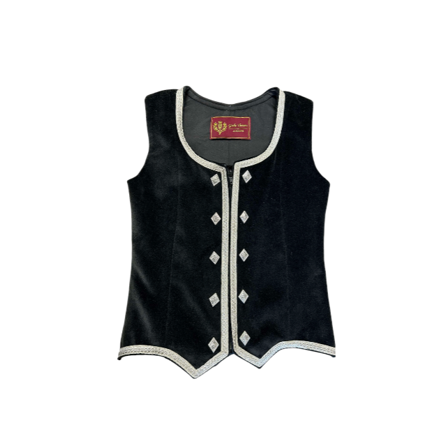 Highland Dancing Waistcoat in Black  - Multiple Sizes Available