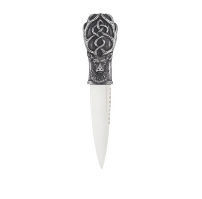 Silver Scottish Stag Daywear Sgian Dubh