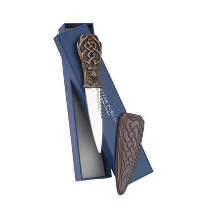 Bronze Scottish Stag Daywear Sgian Dubh