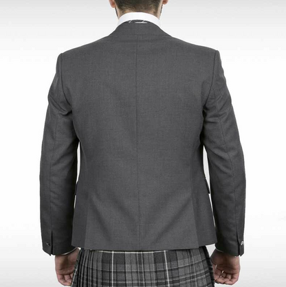 Pride Contemporary Silver Tweed Jacket & Waistcoat