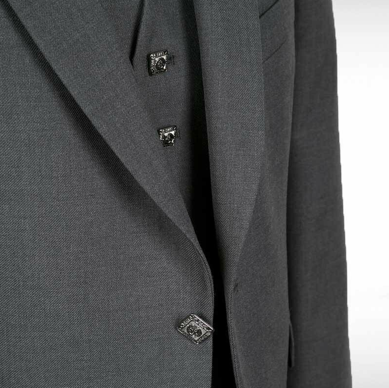 Pride Contemporary Silver Tweed Jacket & Waistcoat