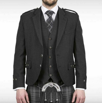 Pride Charcoal Argyll Jacket & Waistcoat