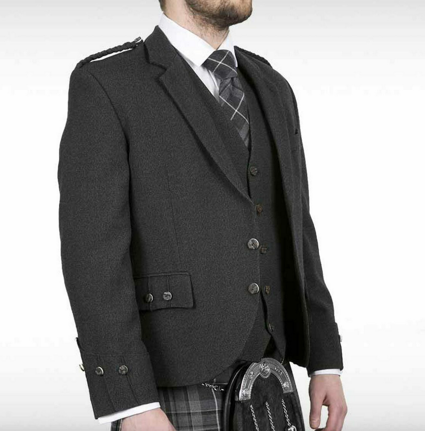 Pride Charcoal Argyll Jacket & Waistcoat