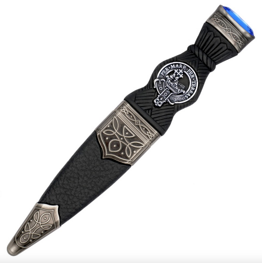 Celtic Knotwork Clan Crest Sgian Dubh - A-C Clans
