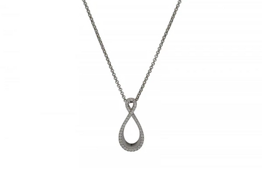 Sterling Silver Infinity Loop Necklace