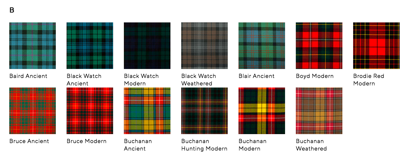 Lochcarron Traditional 8 Yard Braeriach Medium Weight Kilt - A-K Tartans