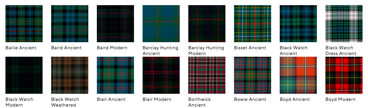 Lochcarron Mens Traditional 8 Yard Scottish Wool Strome Heavy Weight Kilt: A-B Tartans