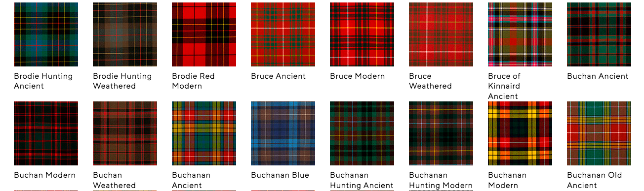 Lochcarron Mens Traditional 8 Yard Scottish Wool Strome Heavy Weight Kilt: A-B Tartans