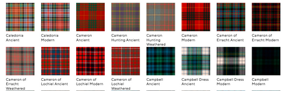Lochcarron Mens Traditional 8 Yard Scottish Wool Strome Heavy Weight Kilt: C-E Tartans