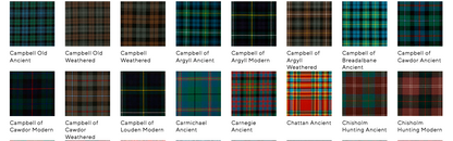 Lochcarron Mens Traditional 8 Yard Scottish Wool Strome Heavy Weight Kilt: C-E Tartans
