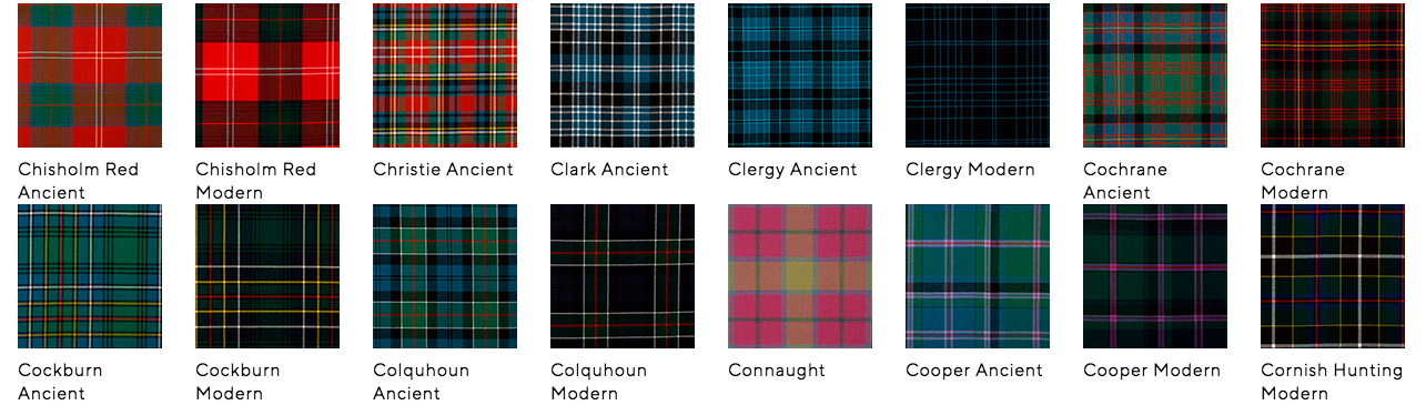 Lochcarron Mens Traditional 8 Yard Scottish Wool Strome Heavy Weight Kilt: C-E Tartans