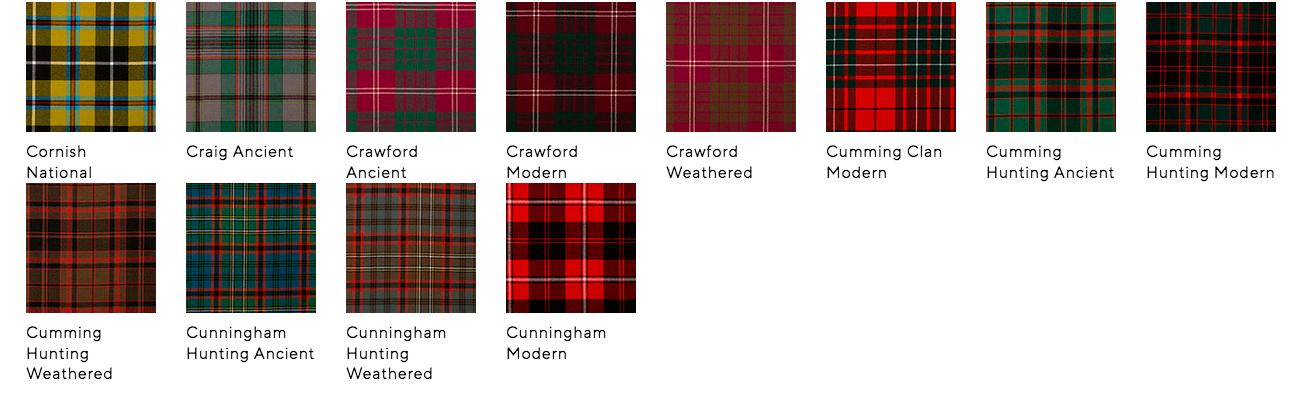 Lochcarron Mens Traditional 8 Yard Scottish Wool Strome Heavy Weight Kilt: C-E Tartans