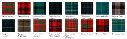 Lochcarron Mens Traditional 8 Yard Scottish Wool Strome Heavy Weight Kilt: C-E Tartans