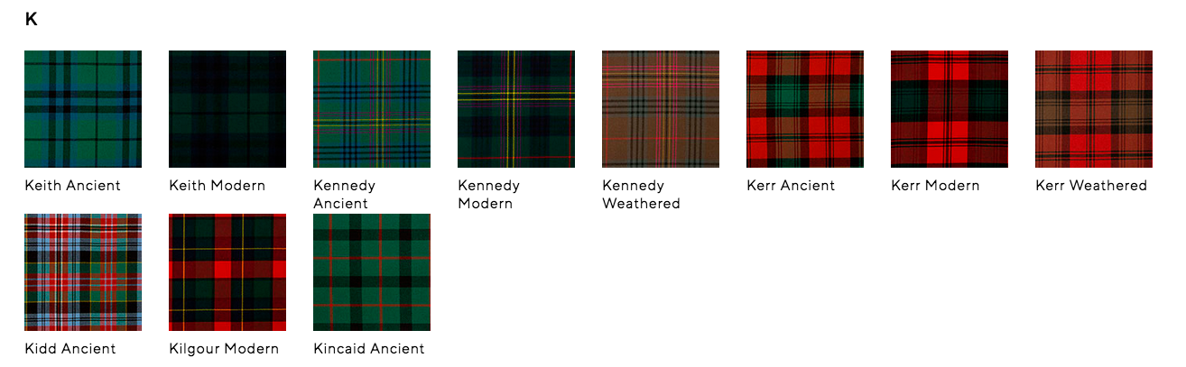 Lochcarron Mens Traditional 8 Yard Scottish Wool Strome Heavy Weight Kilt: K-M Tartans