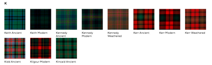 Lochcarron Mens Traditional 8 Yard Scottish Wool Strome Heavy Weight Kilt: K-M Tartans