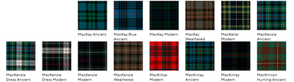 Lochcarron Mens Traditional 8 Yard Scottish Wool Strome Heavy Weight Kilt: MacK-MacT Tartans