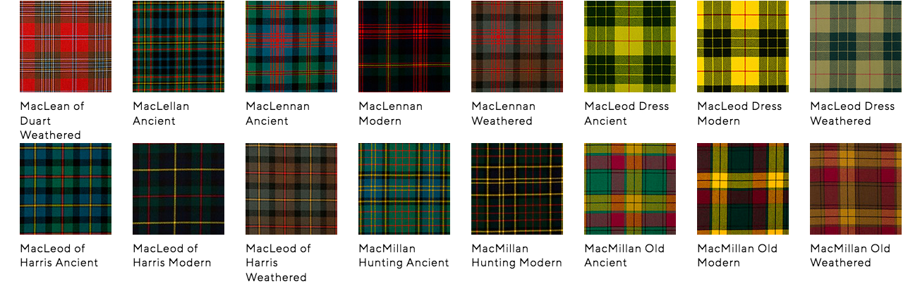 Lochcarron Mens Traditional 8 Yard Scottish Wool Strome Heavy Weight Kilt: MacK-MacT Tartans