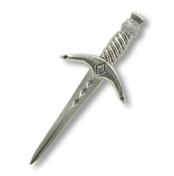 Thistle Dagger Kilt Pin - 3 finishes