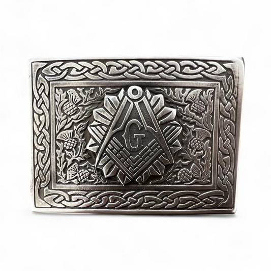 Compass Masonic Kilt Buckle