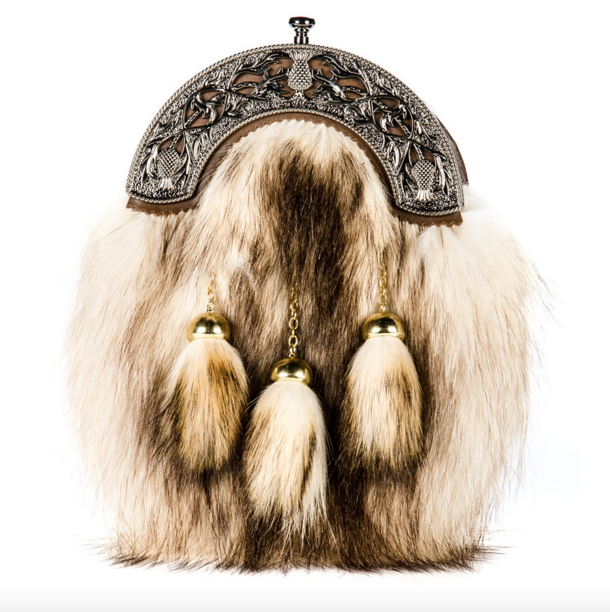 Norwood Raccoon Antique Brass Thistle Sporran