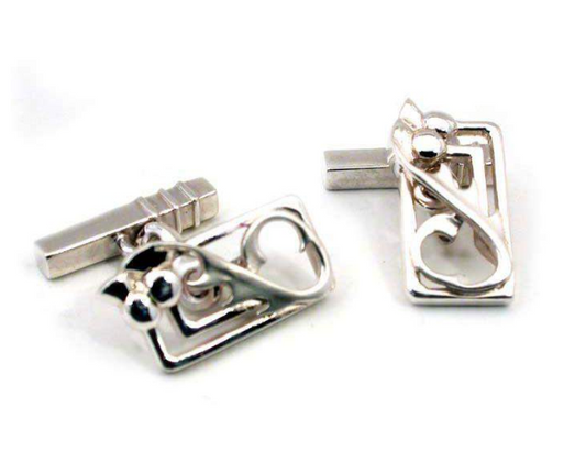 Wallis Hunter Silver Thistle Cufflinks