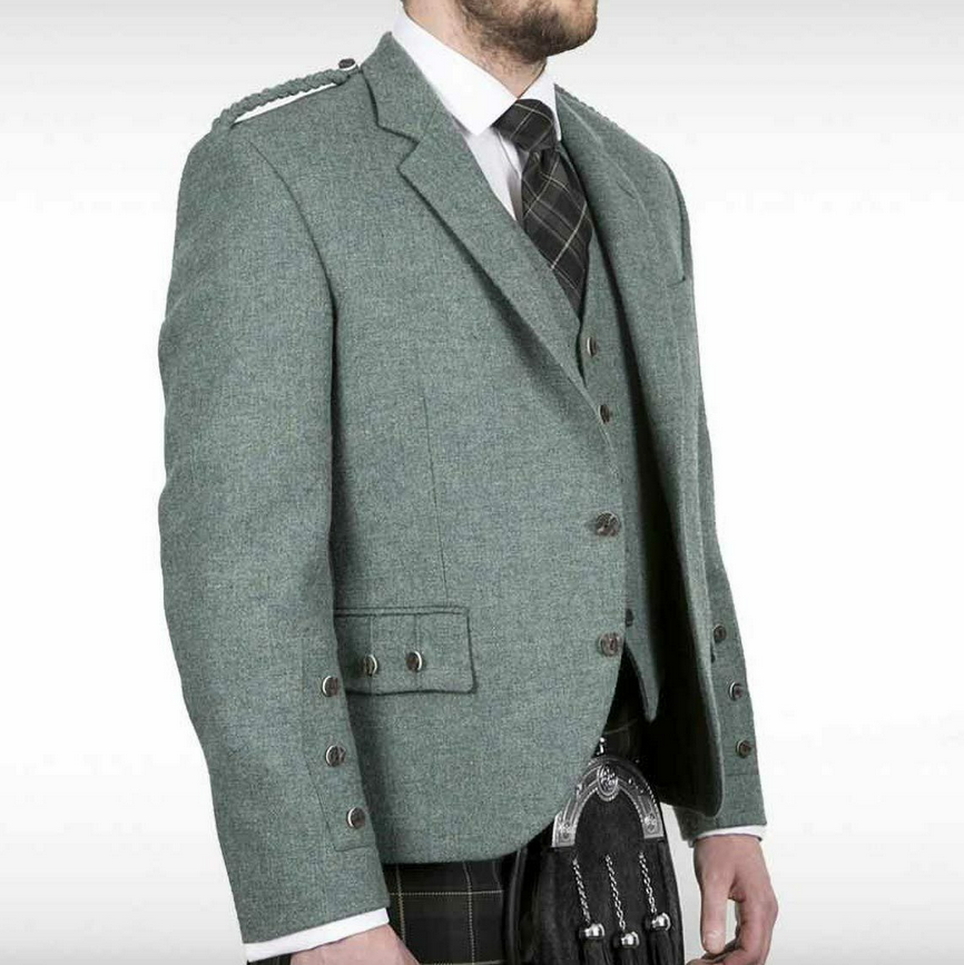 Pride Lovat Green Crail Jacket & Waistcoat